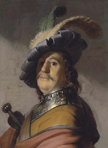 Bust of a Man Wearing a Gorget and Plumed Beret