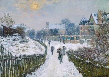 Boulevard Saint-Denis, Argenteuil, in Winter