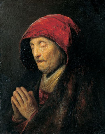 Bust of an Old Woman at Prayer (‘stilus gravis’)