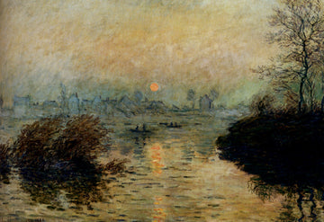 Sun Setting over the Seine at Lavacourt. Winter Effect, 1880