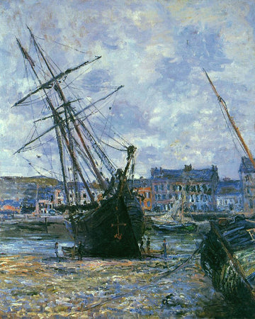 Boats Lying at Low Tide at Facamp 1880
