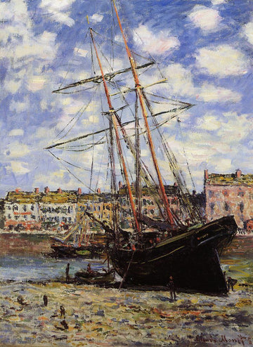 Boat at Low Tide at Fecamp 1880