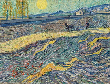Enclosed Field With Ploughman