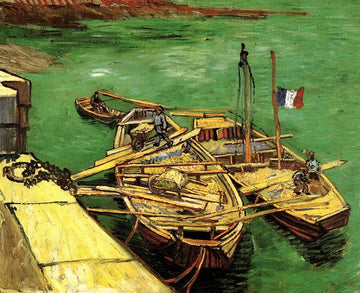 Barges on the Rhone River, 1888