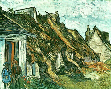 Thatched Cottages in Chaponval, 1890