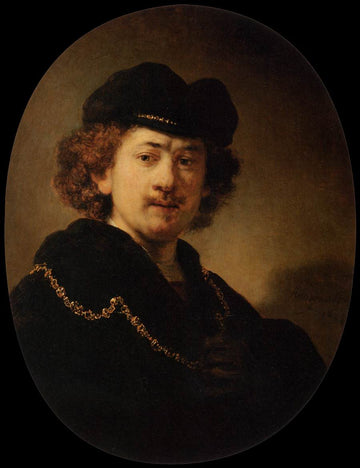Self-portrait with Beret and Gold Chain