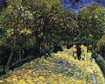 Avenue with Flowering Chestnut Trees, 1889