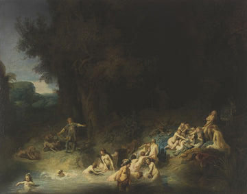 Diana Bathing with her Nymphs, with the Stories of Actaeon and Callisto