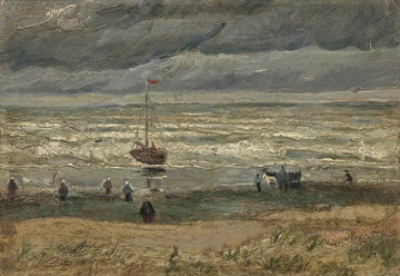 Beach at Scheveningen in Stormy Weather 1882