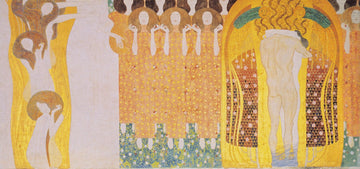 The Beethoven Frieze: The Longing for Happiness Finds Repose in Poetry. Right wall