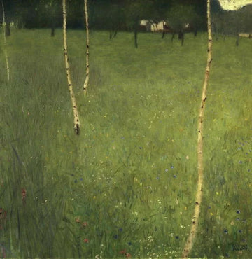 Farmhouses with Birch Trees