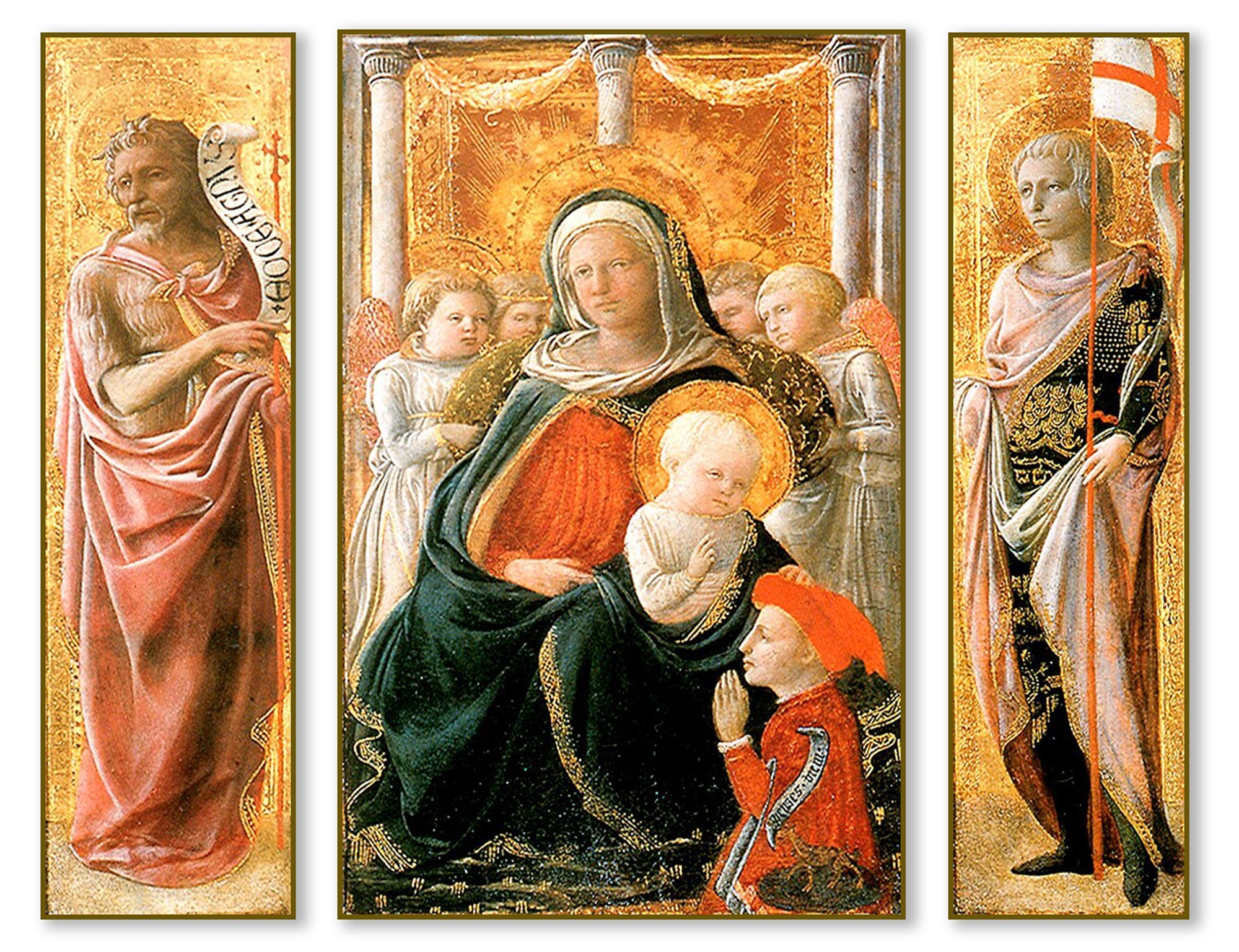 Triptych of the Madonna of Humility with Saints