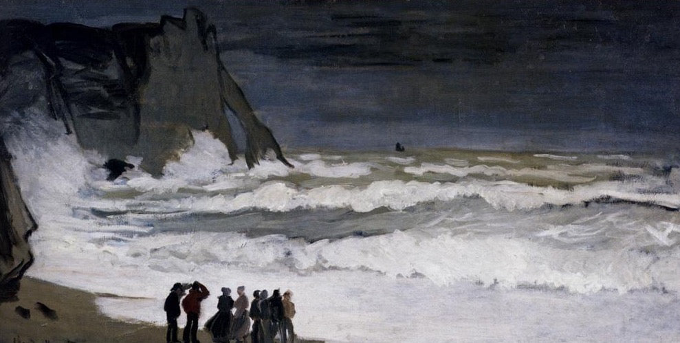 Rough Sea at Etretat