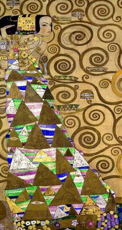 Cartoon for the Frieze of the Villa Stoclet in Brussels: Expectation