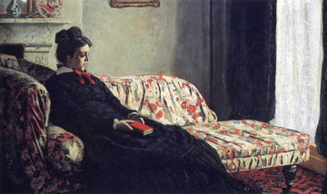 Meditation, Madame Monet Sitting on a Sofa