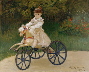 Jean Monet on a Mechanical Horse