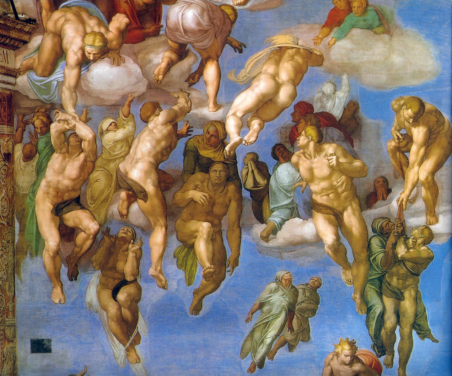 The Last Judgment, detail of the Redeemed