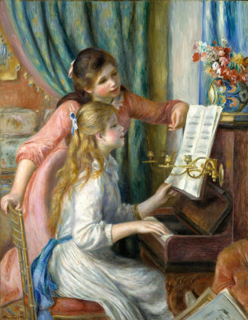 Two Young Girls at the Piano