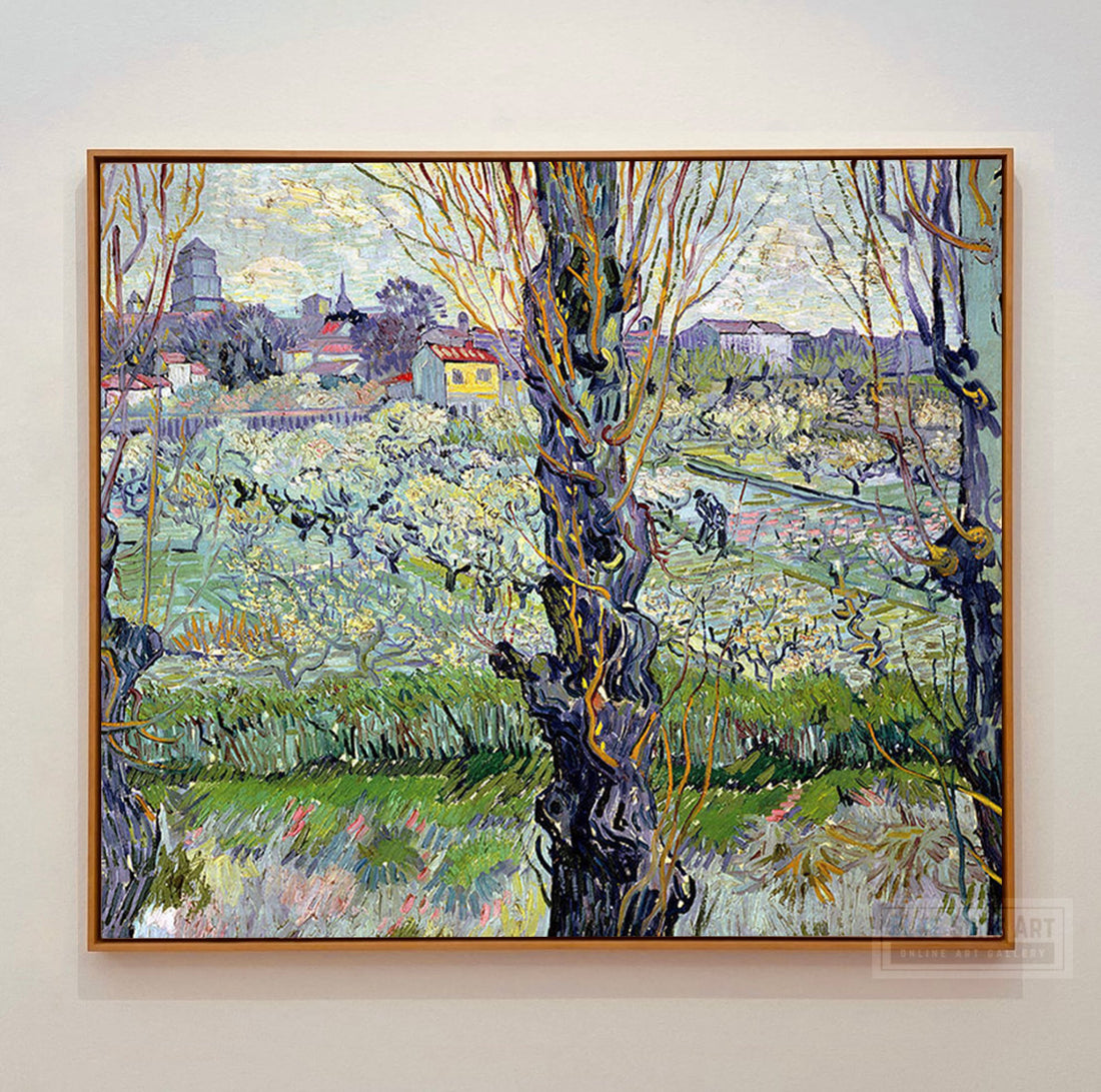 View of Arles, Flowering Orchards