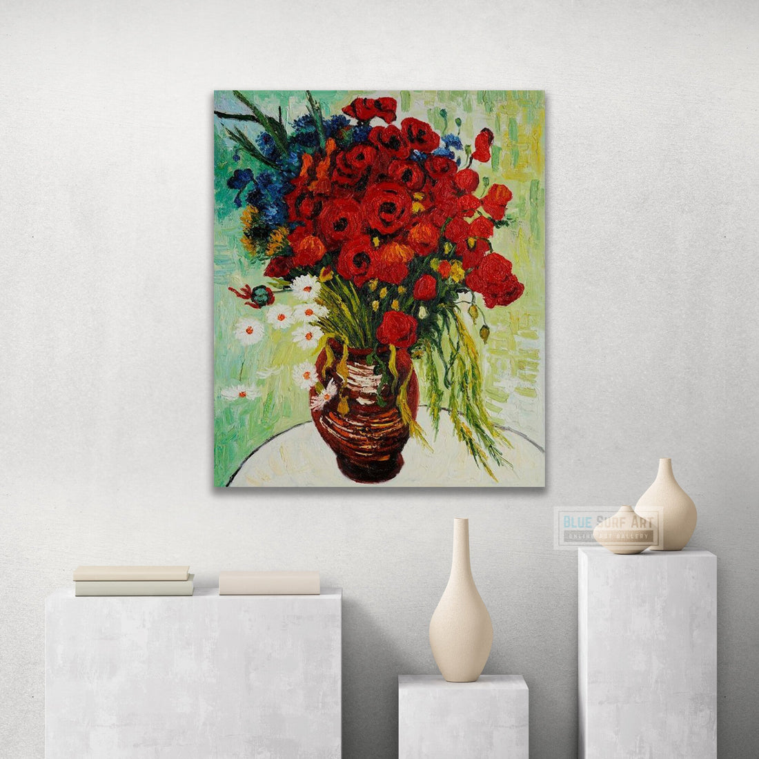 Vase with Daisies and Poppies, 1890