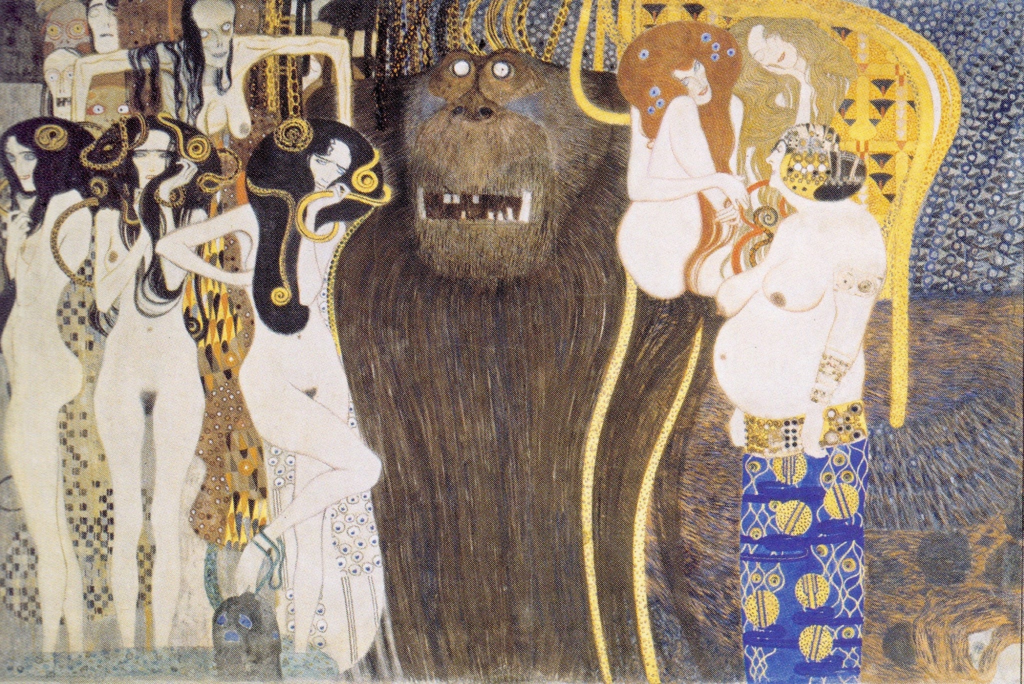 The Beethoven Frieze, The Hostile Powers Part 1