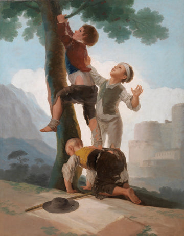 Boys Climbing a Tree