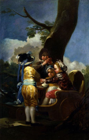 Children with a Cart