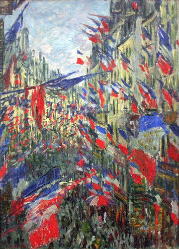 The Rue Montorgueil with Flags