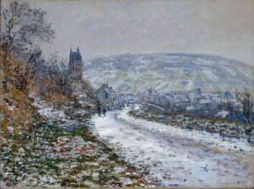 Entering the Village of Vetheuil in Winter