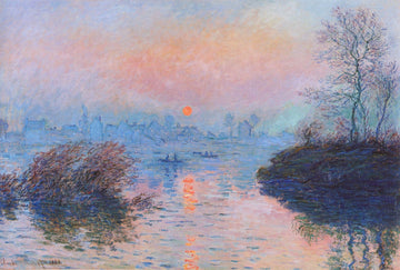 Sunset on the Seine at Lavacourt, Winter Effect, 1880