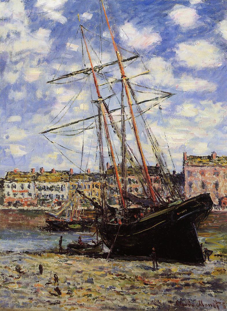 Boat at Low Tide at Fecamp 1880