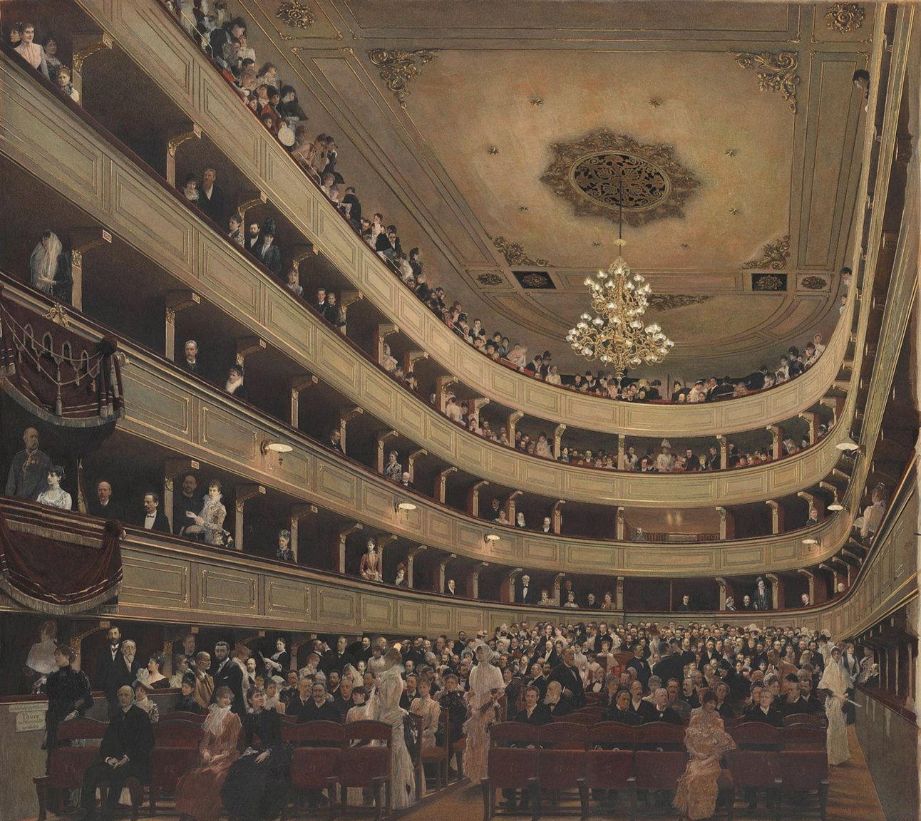 Auditorium in the Old Burgtheater, Vienna (1888)
