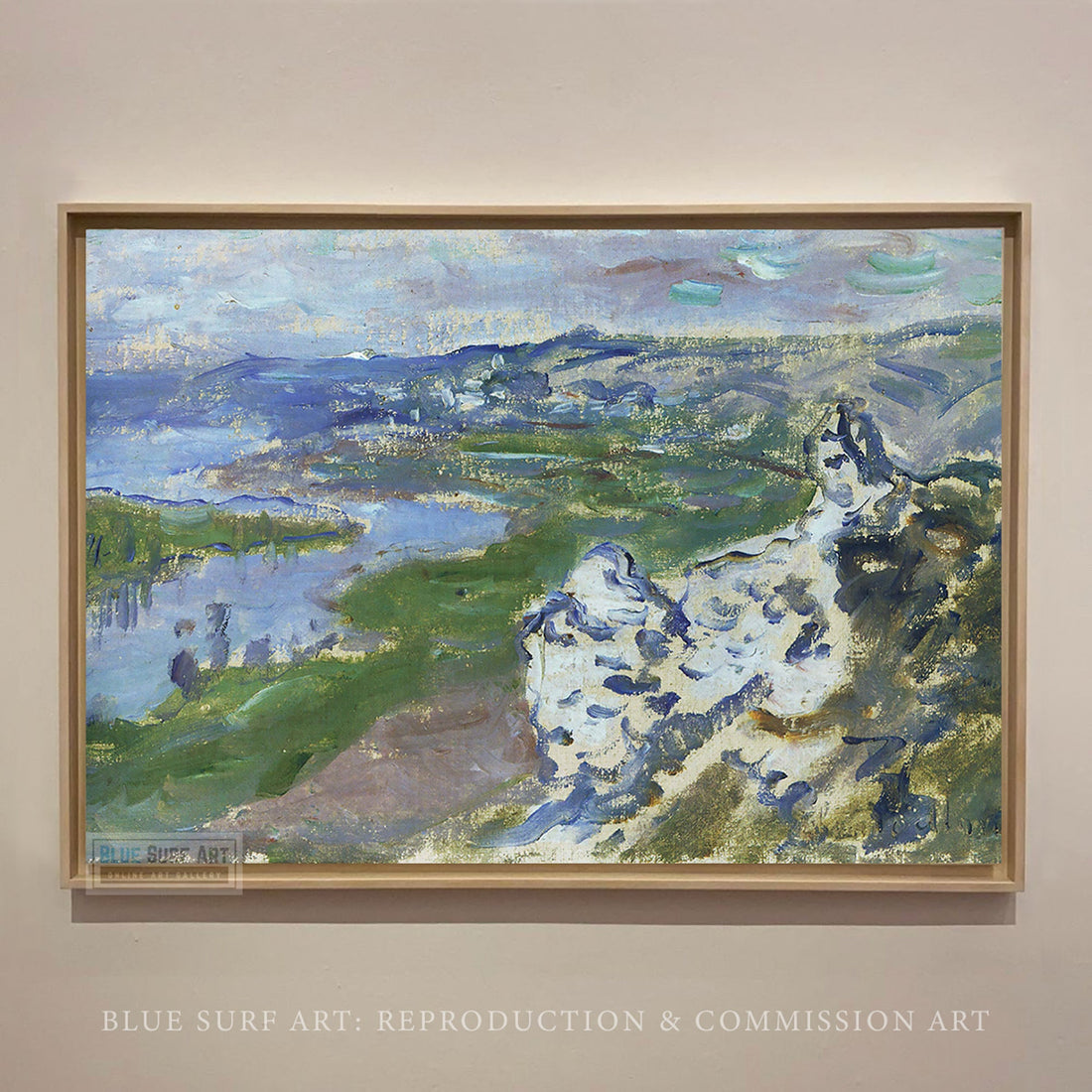 The Seine, seen from the heights Chantemesle 1881