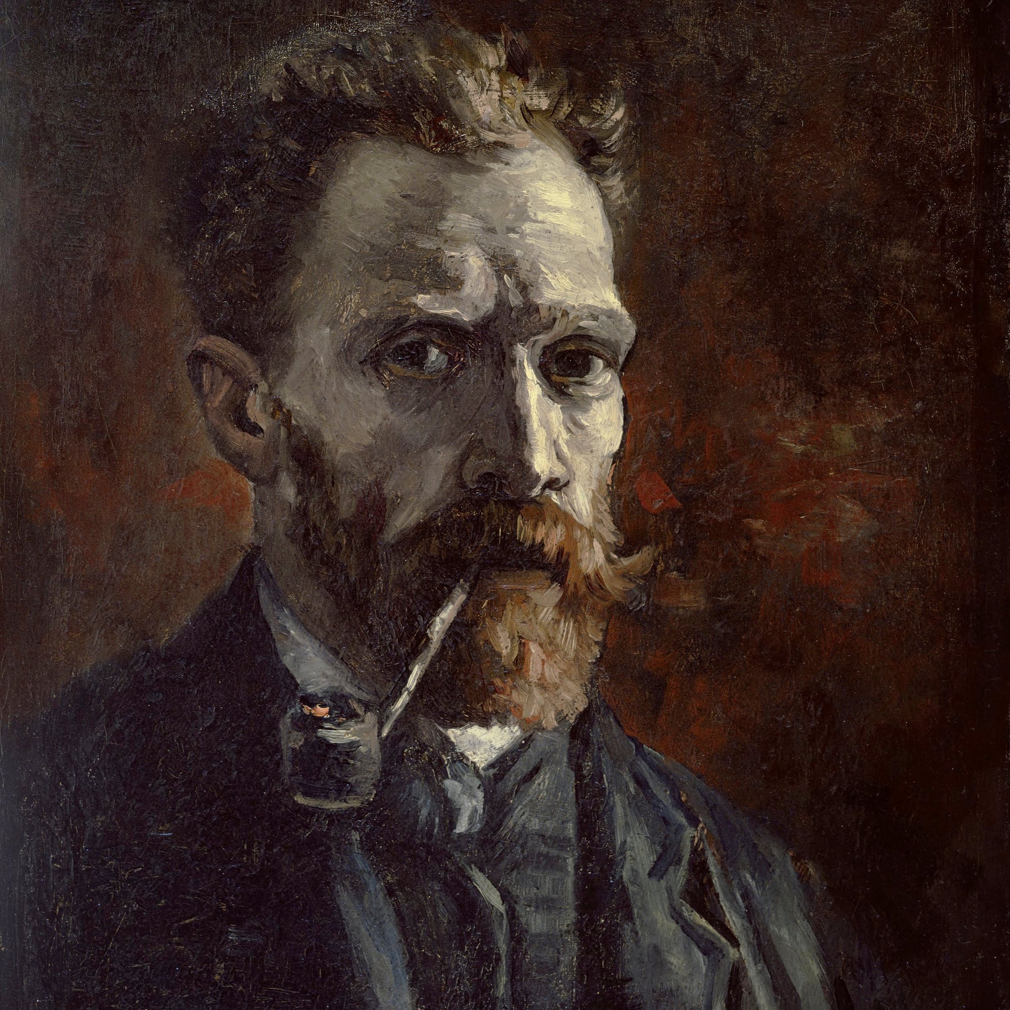 Self-Portrait with Pipe