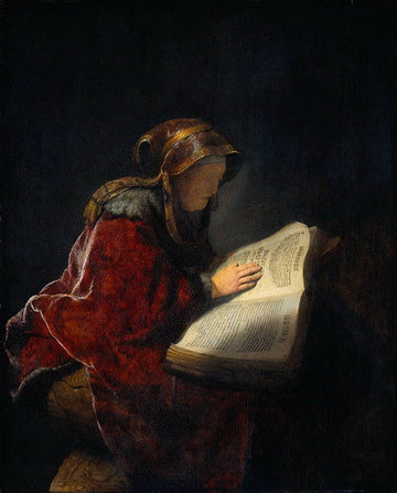 An Old Woman Reading, probably the Prophetess Anna