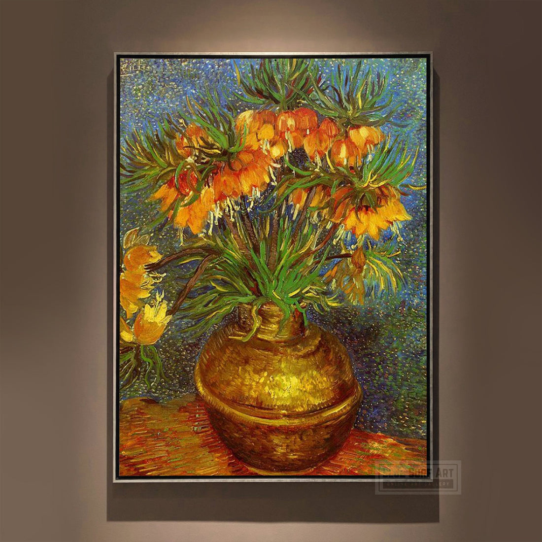 Fritillaries in a Copper Vas