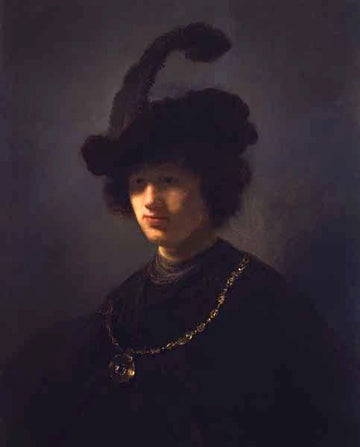 Bust of a Young Man Wearing a Plumed Cap