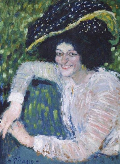Bust of Smiling Woman