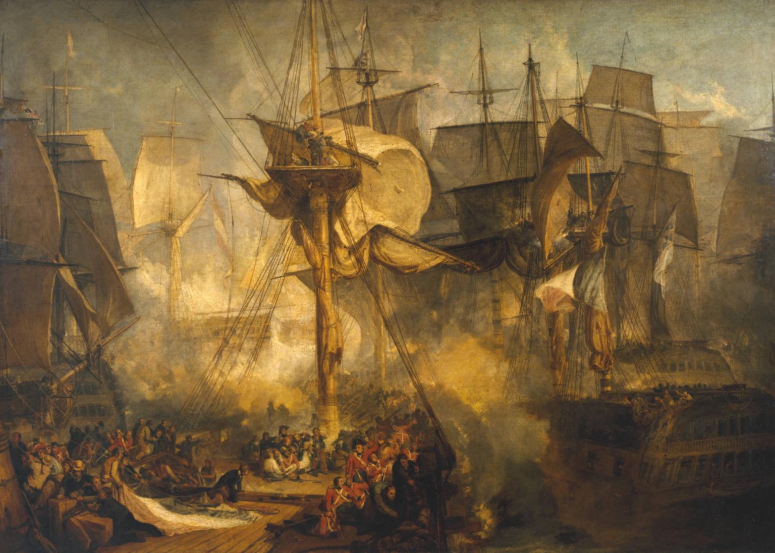 The Battle of Trafalgar, as Seen from the  Mizen Starboard Shrouds of the Victory