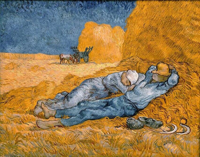Noon - Rest from Work (after Millet), 1890