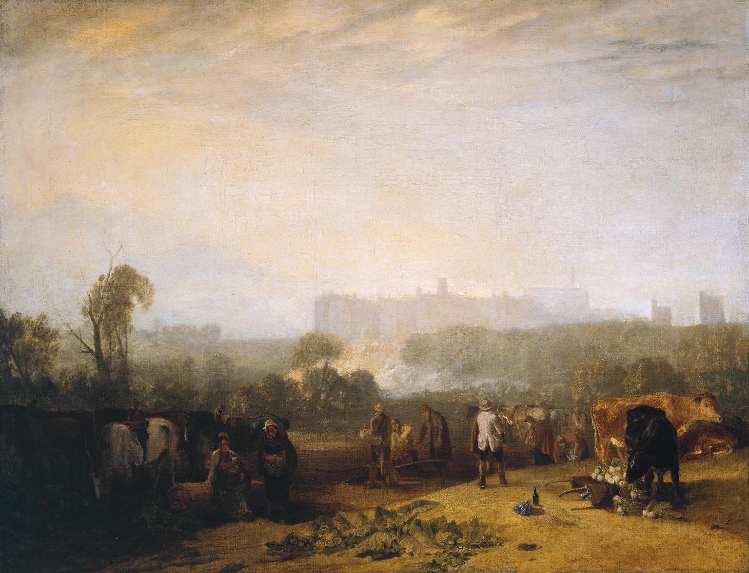 Ploughing up Turnips, near Slough