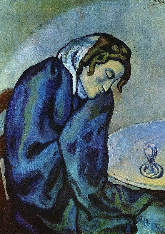 Drunk woman is tired