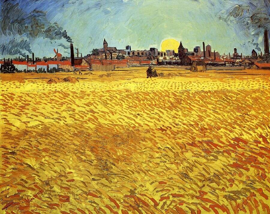 Sunset at Wheat Field, 1888