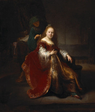 A Young Woman (Esther? Judith?) at her Toilet