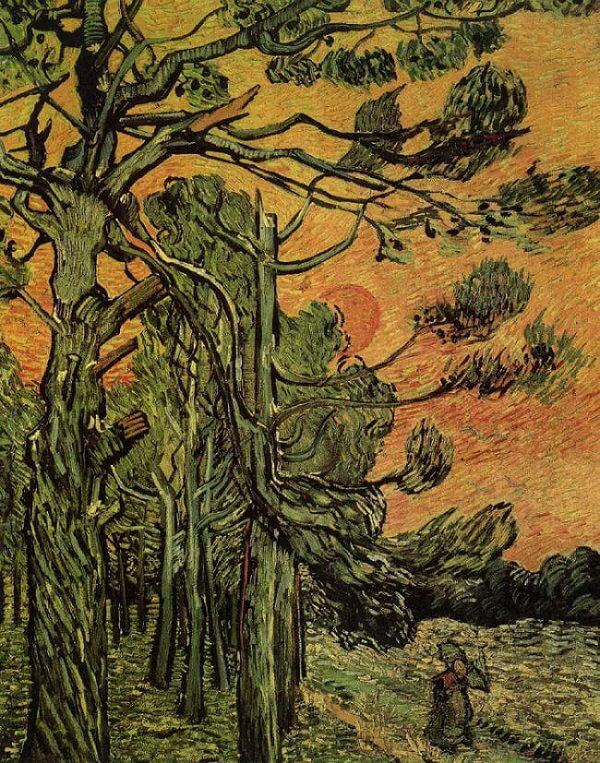 Pine Trees against an Evening Sky, 1889