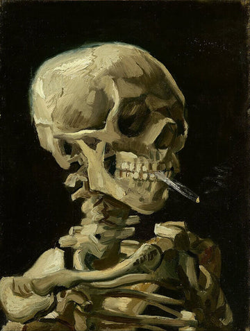Skull of a Skeleton with Burning Cigarette, 1885