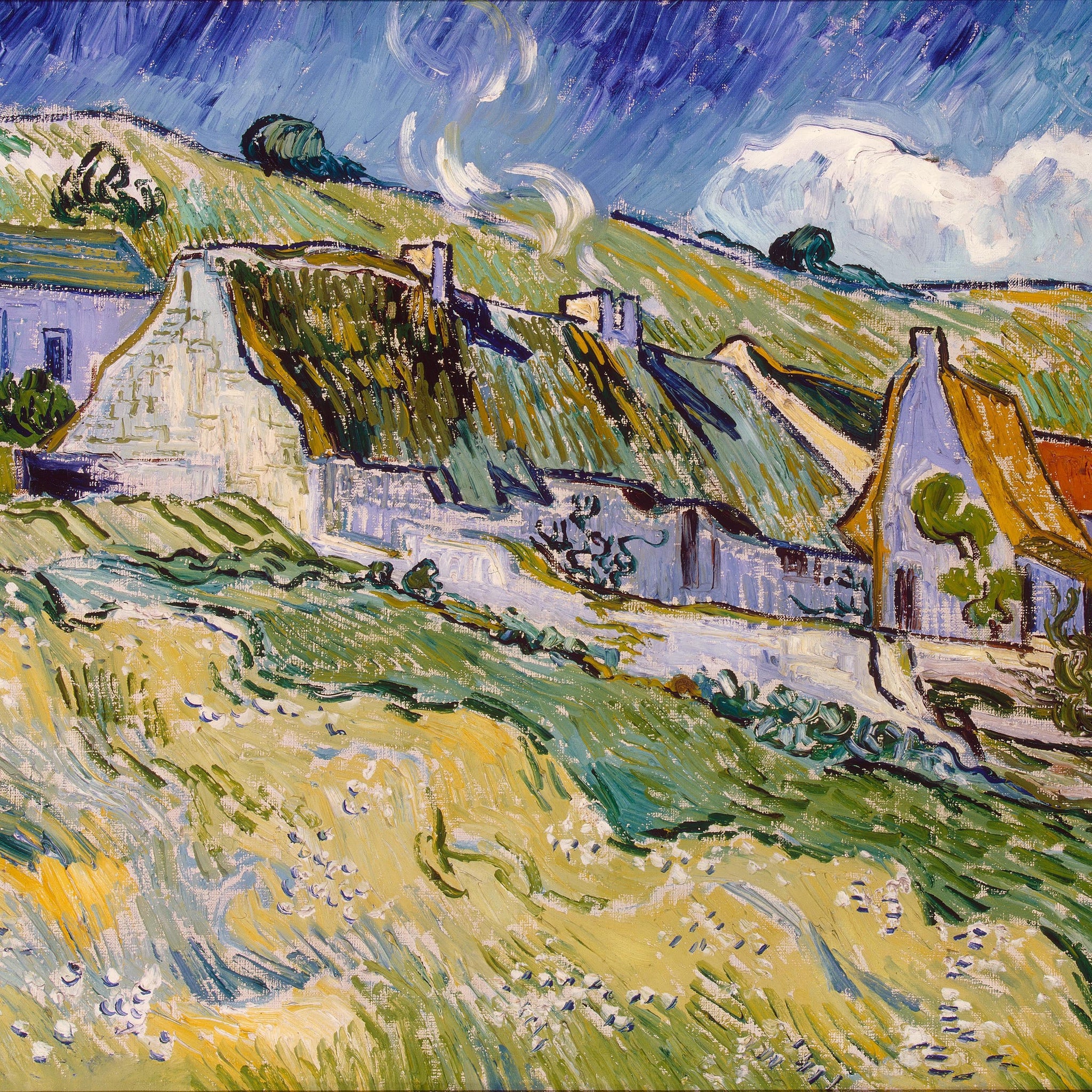 Thatched Cottages, 1890