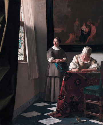Lady Writing a Letter with her Maid