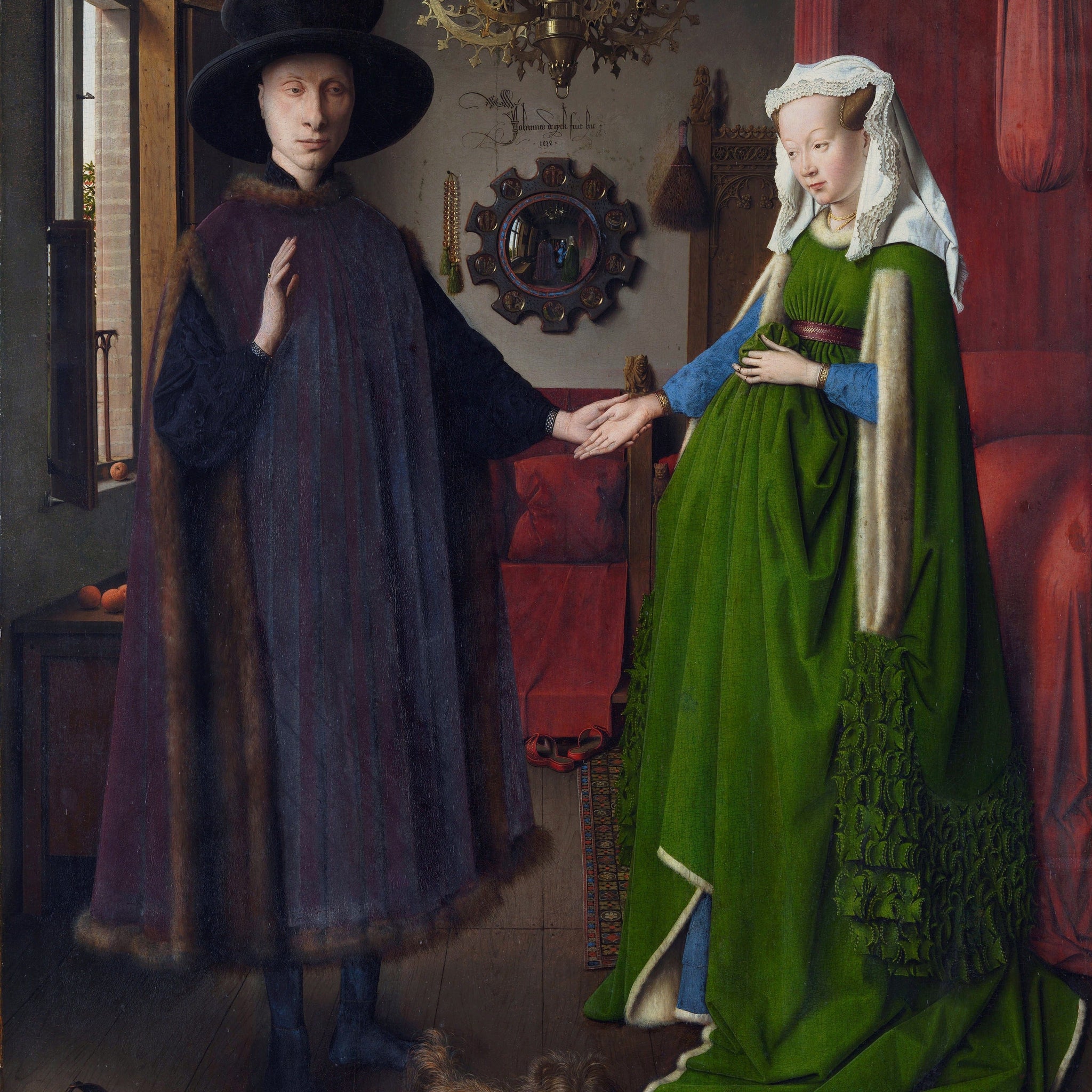 Arnolfini Portrait and His Wife, 1434