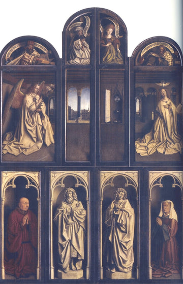 Back panel Ghent Altarpiece with interior view